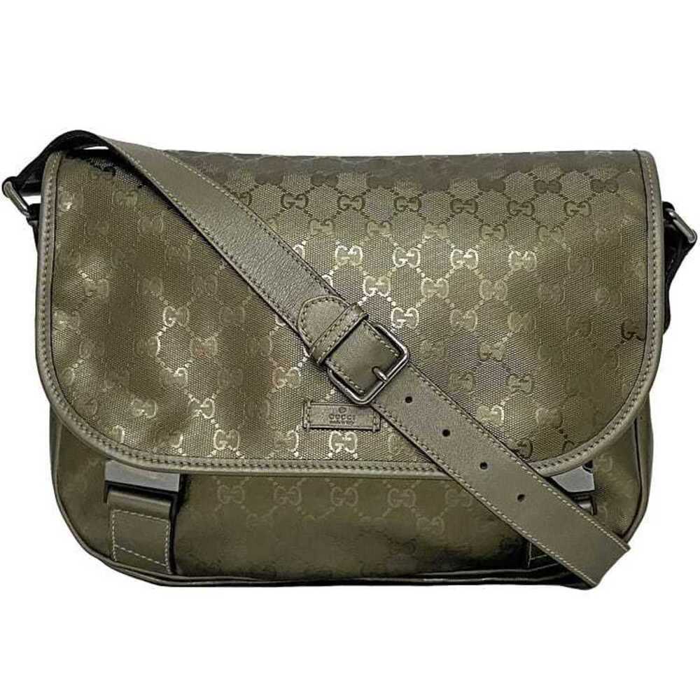 GUCCI Authentic Green Leather Shoulder Bag - Picture 2 of 11